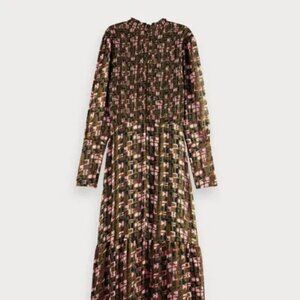 Scotch & Soda Sheer Print Maxi Dress in Combo B, size XL